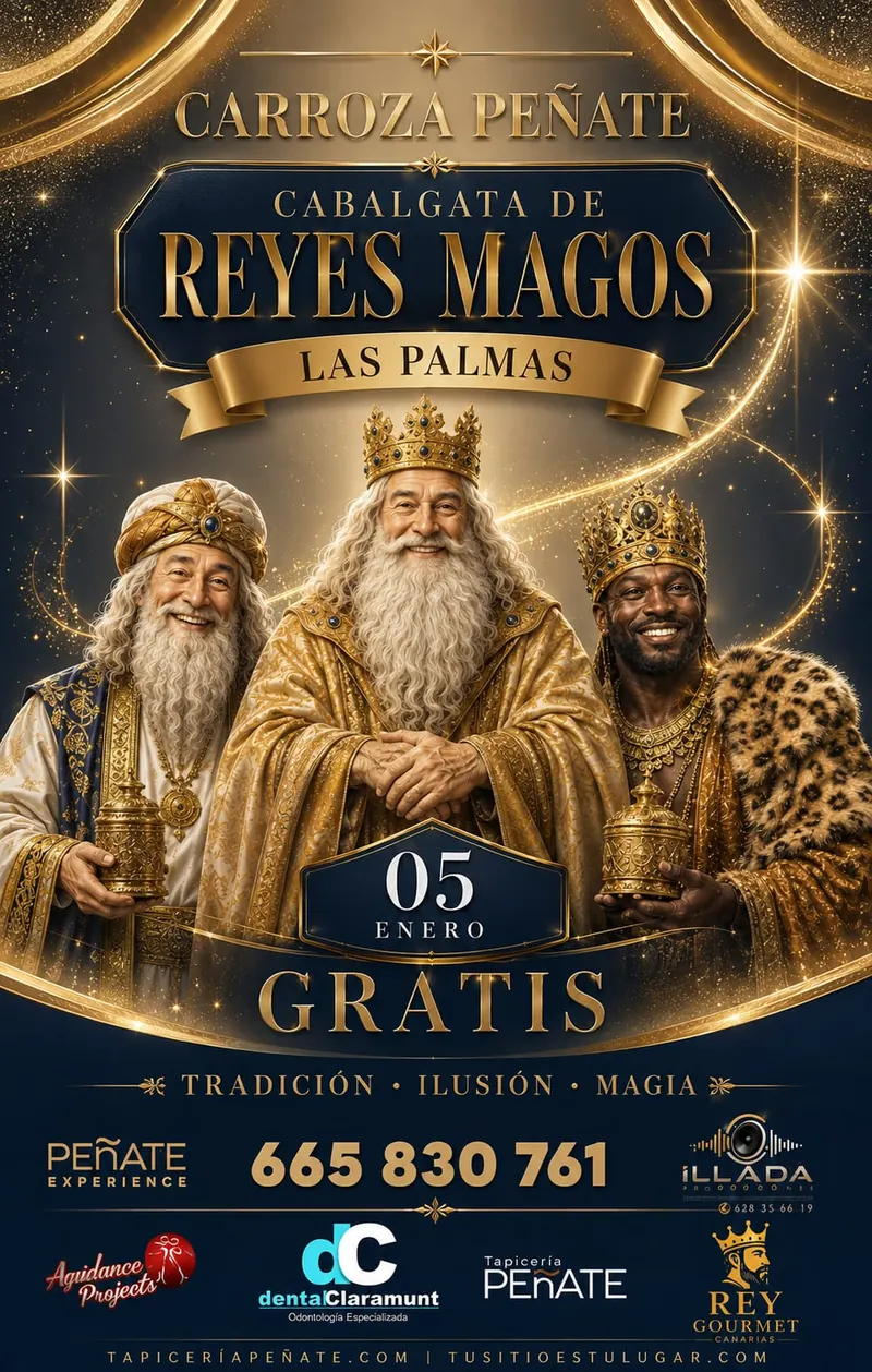 Carroza Peñate en la Cabalgata de Reyes Magos de Las Palmas, 5 de enero de 2027